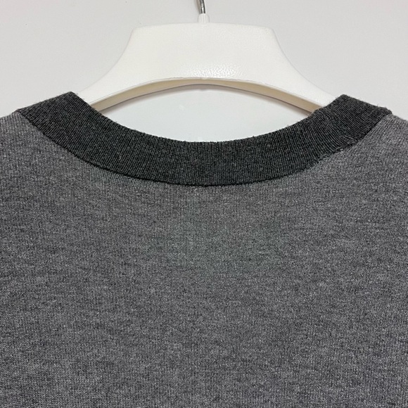 Eileen Fisher Cozy Viscose Stretch Cardigan Contrast Trim Gray Size Large Open - Picture 9 of 16